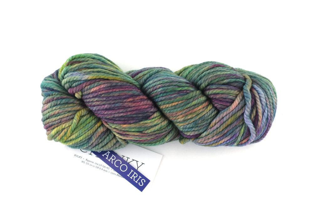 Malabrigo Chunky in color Arco Iris, Bulky Weight Merino Wool Knitting Yarn, soft rainbow shades, #866