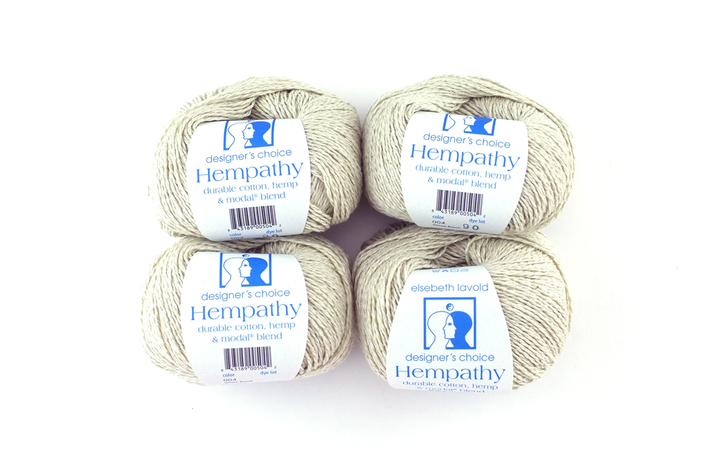 Hempathy no 004, White Beach, hemp, cotton, modal, beige heather, linen-like DK weight knitting yarn