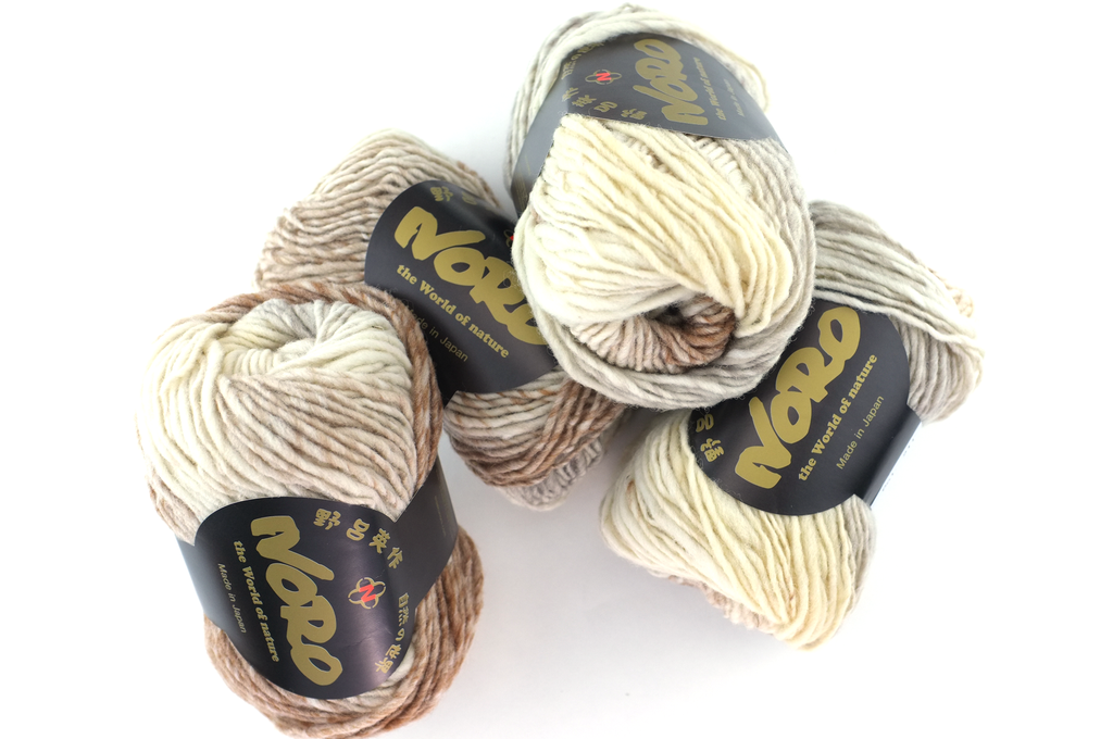 Noro Kureyon Color 211, Worsted Weight 100% Wool Knitting Yarn, off-white, beige, neutral