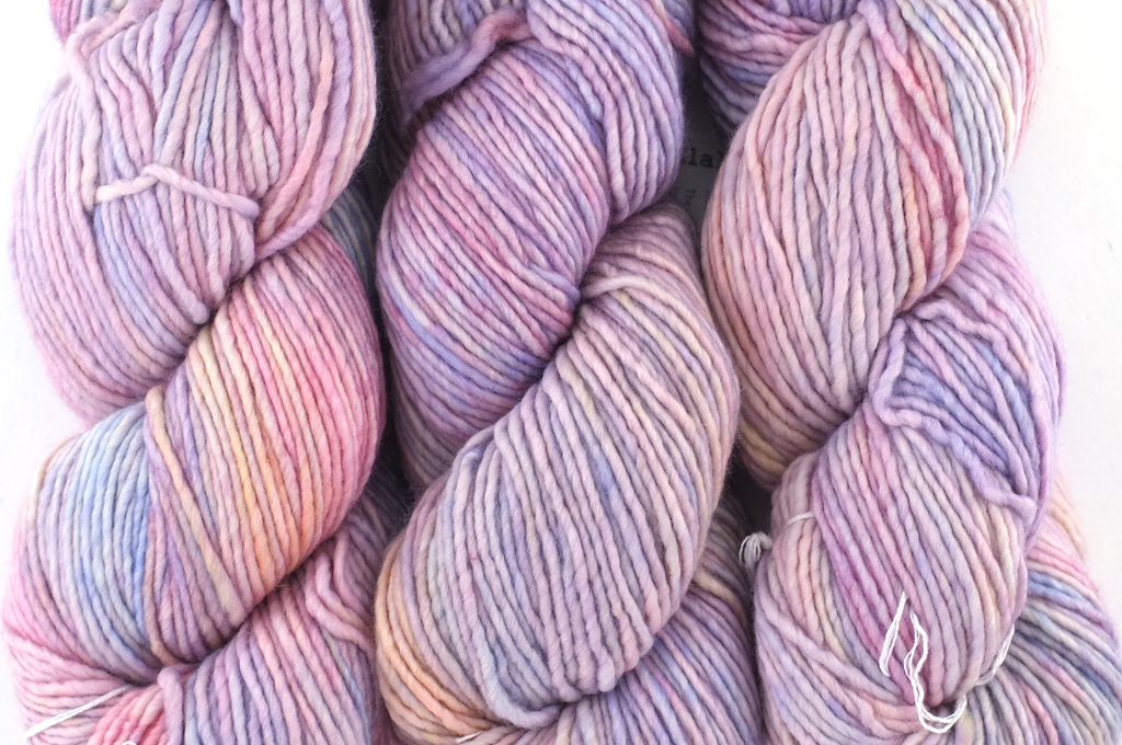 Malabrigo Worsted in color Rosalinda, #398, Merino Wool Aran Weight Knitting Yarn, beautiful pinks, peach from Purple Sage Yarns