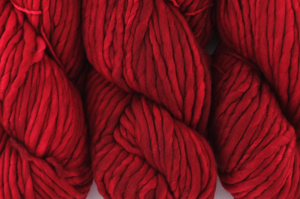 Malabrigo Rasta in color Ravelry Red, Merino Wool Super Bulky Knitting Yarn, classic red, #611