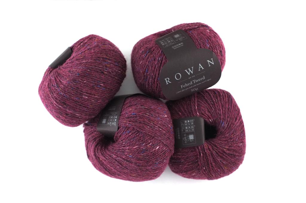 Rowan Felted Tweed Tawny 186, madder red, merino, alpaca, viscose knitting yarn