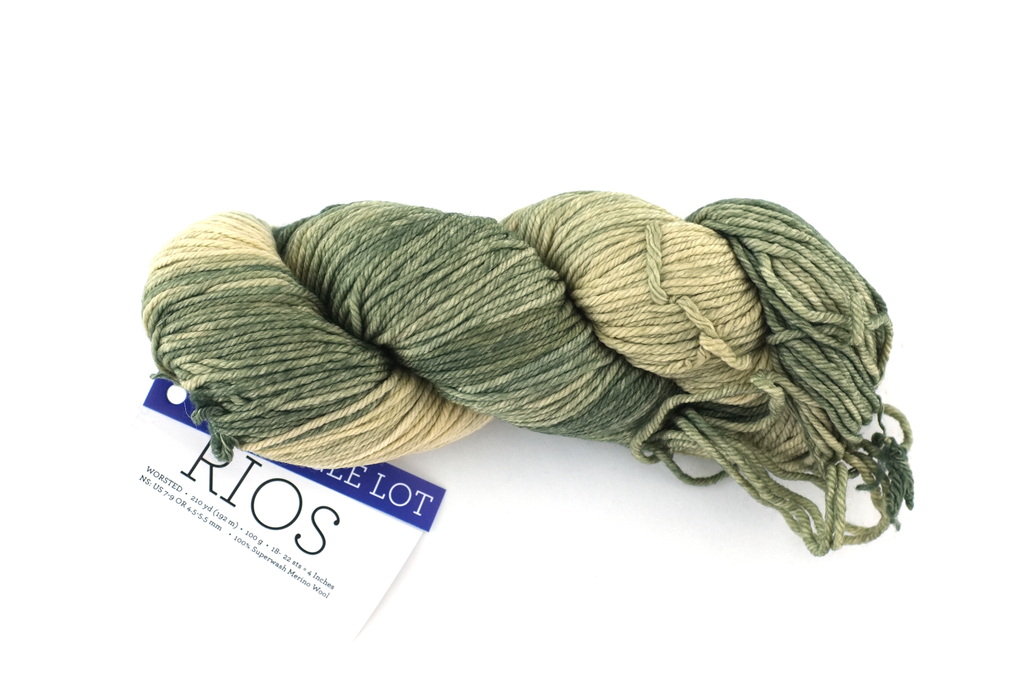 malabrigo Rios sample sale, straw green, Merino Wool Worsted Weight Knitting Yarn, single lot sale