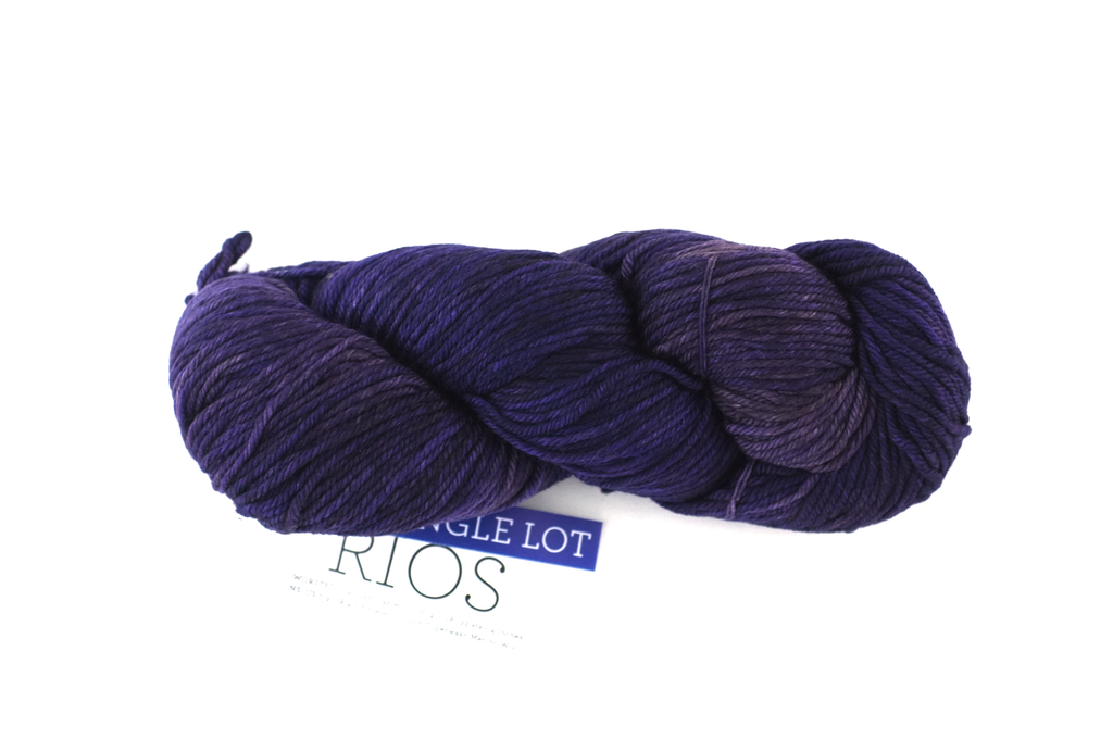 Malabrigo Rios one off sample sale, very dark violet, Merino Wool Worsted Weight Knitting Yarn, single lot sale