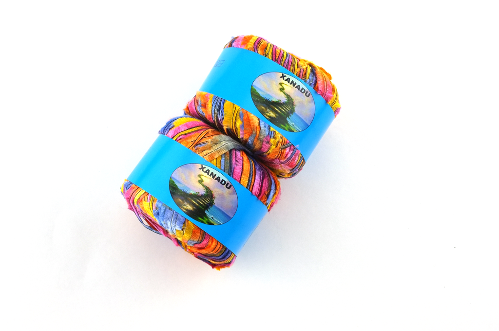 Xanadu party colored tape yarn