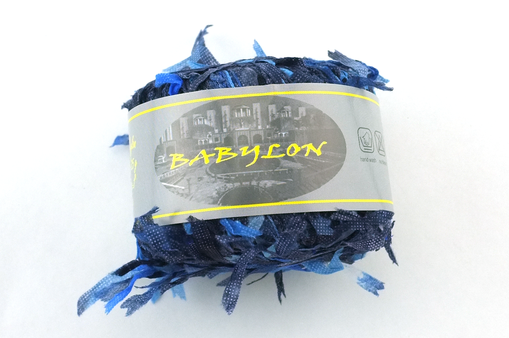 Babylon in Blue, novelty flag yarn