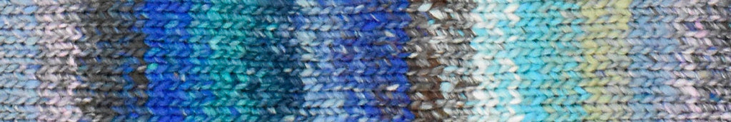 Noro Haruito, silk-cotton yarn, worsted weight, blues, dragon skeins, col 06