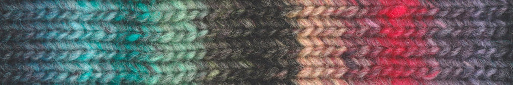 Noro Kureyon Color 92, Worsted Weight 100% Wool Knitting Yarn, blue, red, green, purple