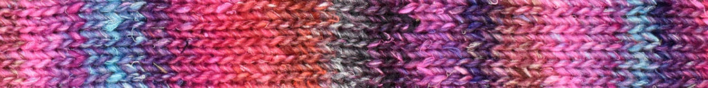 Noro Silk Garden Lite Color 2093, DK Weight, Silk Mohair Wool Knitting Yarn, red, orange, gray