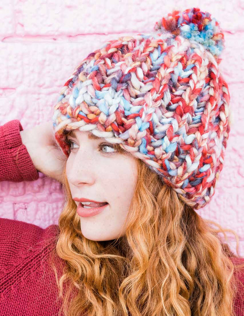 Bryce Canyon beanie with Enorme, a free digital knitting pattern
