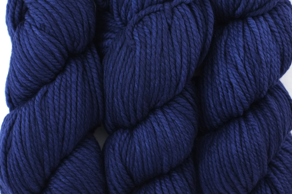 Malabrigo Chunky in color Marine, Bulky Weight Merino Wool Knitting Yarn, deep navy blue, #062 - Purple Sage Yarns
