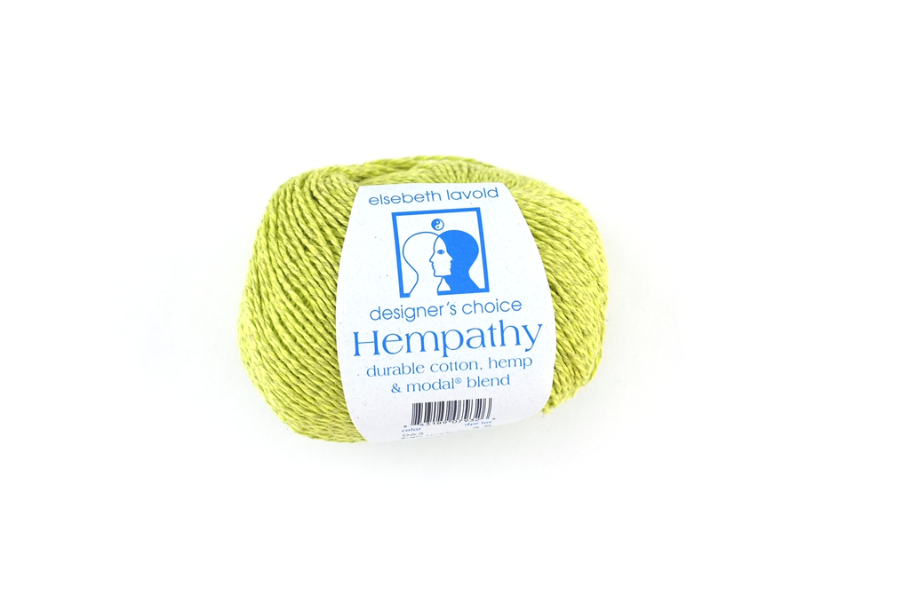 Hempathy no 065, Bright Lime Green, hemp yarn, linen-like DK weight knitting yarn