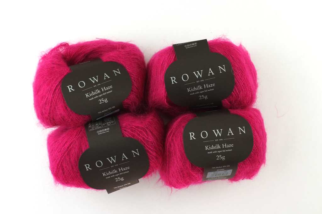 Rowan Kidsilk Haze, Candy Girl #606, hot pink, mohair/silk laceweight yarn - Purple Sage Yarns