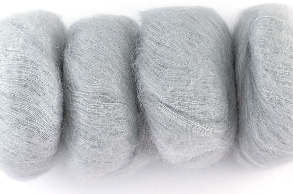 Rowan Kidsilk Haze, Aura #676, warm gray, mohair/silk laceweight yarn - Purple Sage Yarns