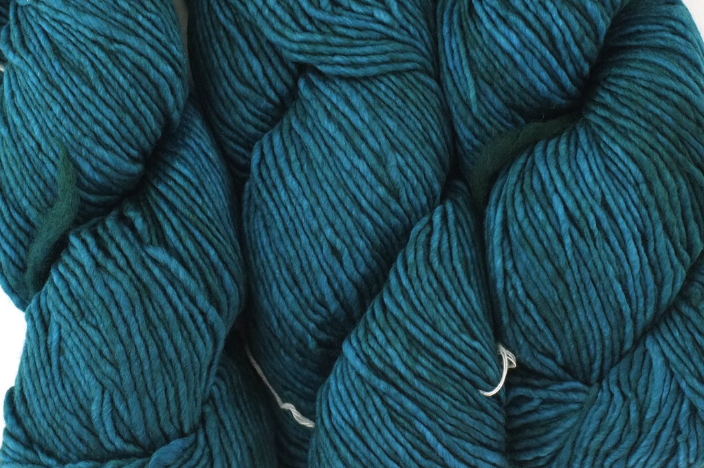 Malabrigo Worsted in color Emerald, #135, Merino Wool Aran Weight Knitting Yarn, teal green - Purple Sage Yarns