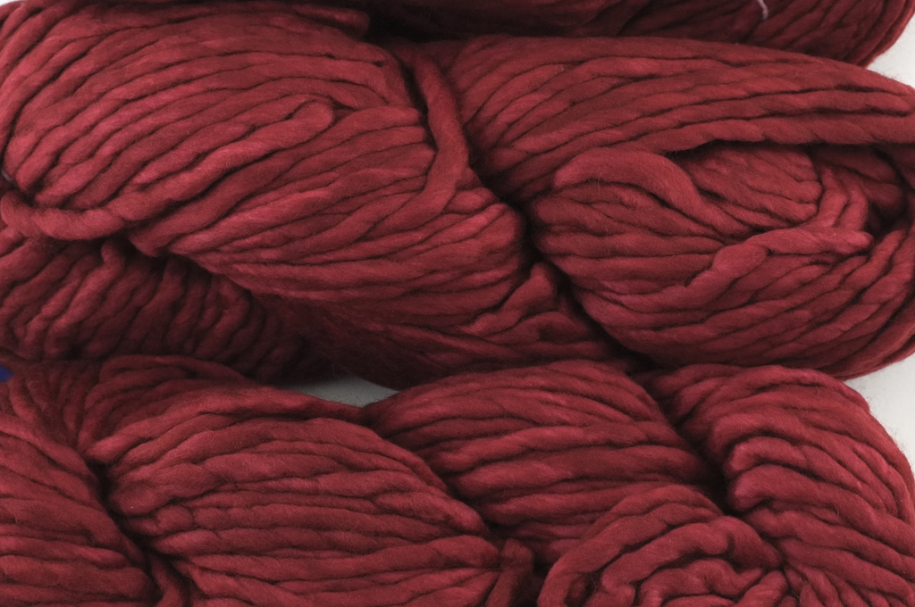 Malabrigo Rasta in color Pagoda, Merino Wool Super Bulky Knitting Yarn, dark red, #023 - Purple Sage Yarns