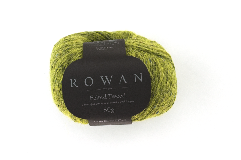 Rowan Felted Tweed Avocado 161, light avocado green, merino, alpaca, viscose knitting yarn