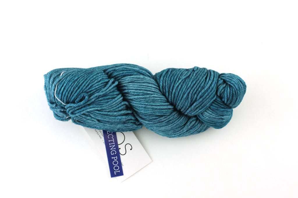 Malabrigo Rios in color Reflecting Pool, Merino Wool Worsted Weight Knitting Yarn, light indigo blue, #133 - Purple Sage Yarns