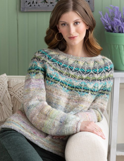 Noro Silk Garden Tadmoor sweater free digital knitting pattern