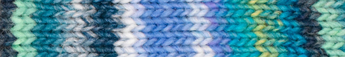 Noro Kureyon Color 359 Worsted Weight 100% Wool Knitting Yarn, blue, navy, white