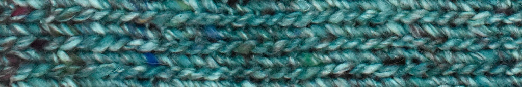 Noro Madara Color 26, Onsen, wool silk alpaca, worsted weight knitting yarn, teal tweed