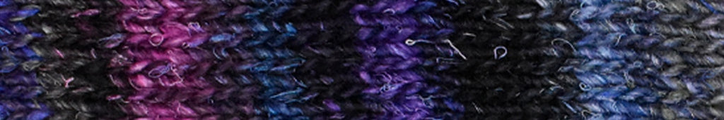 Silk Garden, color 395 Silk Mohair Wool Aran Weight Knitting Yarn, violet, magenta, navy
