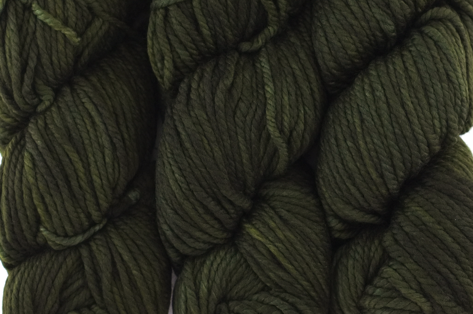 Malabrigo Chunky in color Olive, Bulky Weight Merino Wool Knitting Yarn, dark olive, #056