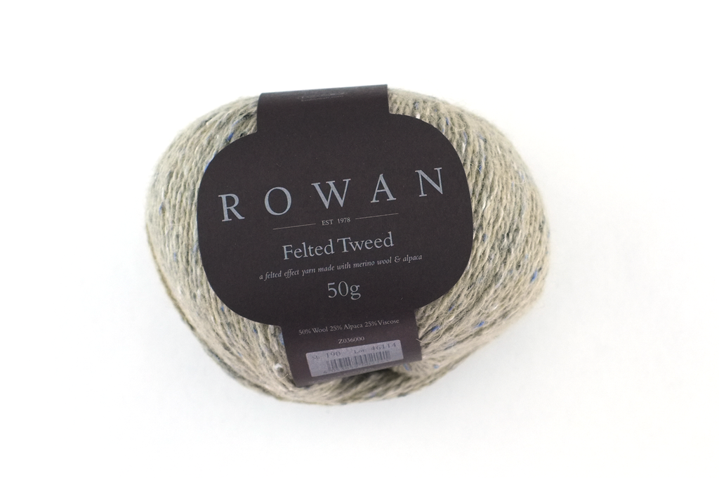 Rowan Felted Tweed Stone 190, beige tweed, merino, alpaca, viscose knitting yarn from Purple Sage Yarns