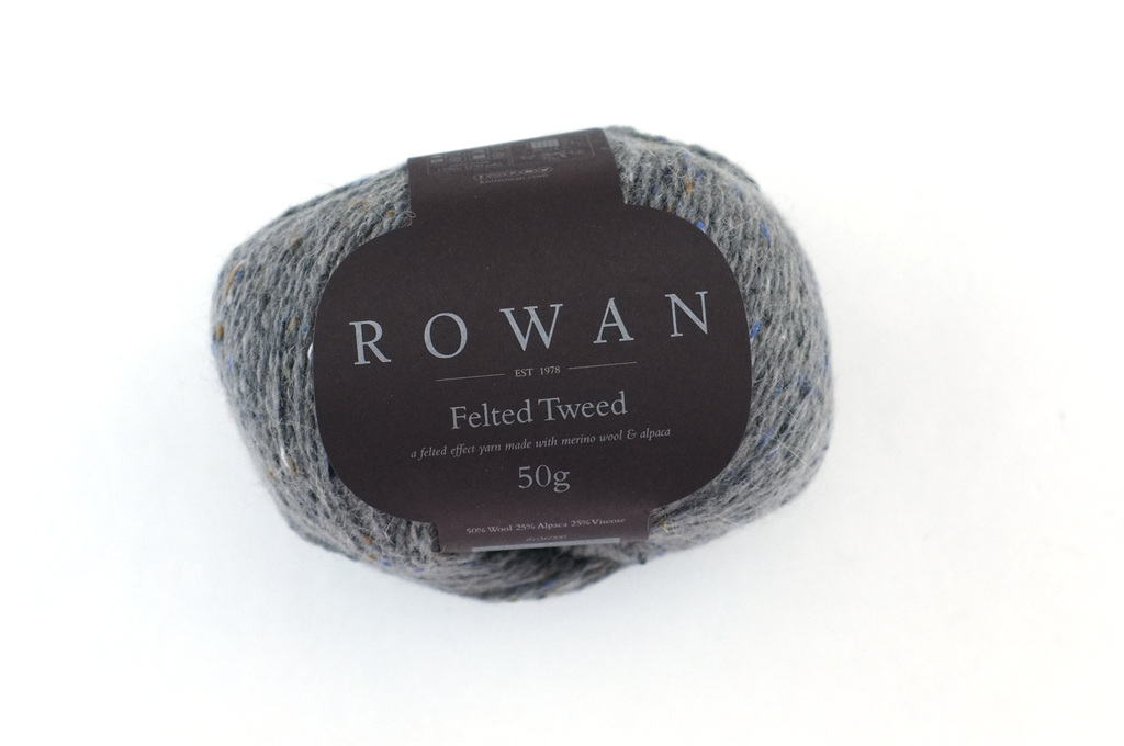 Rowan Felted Tweed Boulder 195, greige, merino, alpaca, viscose knitting yarn from Purple Sage Yarns