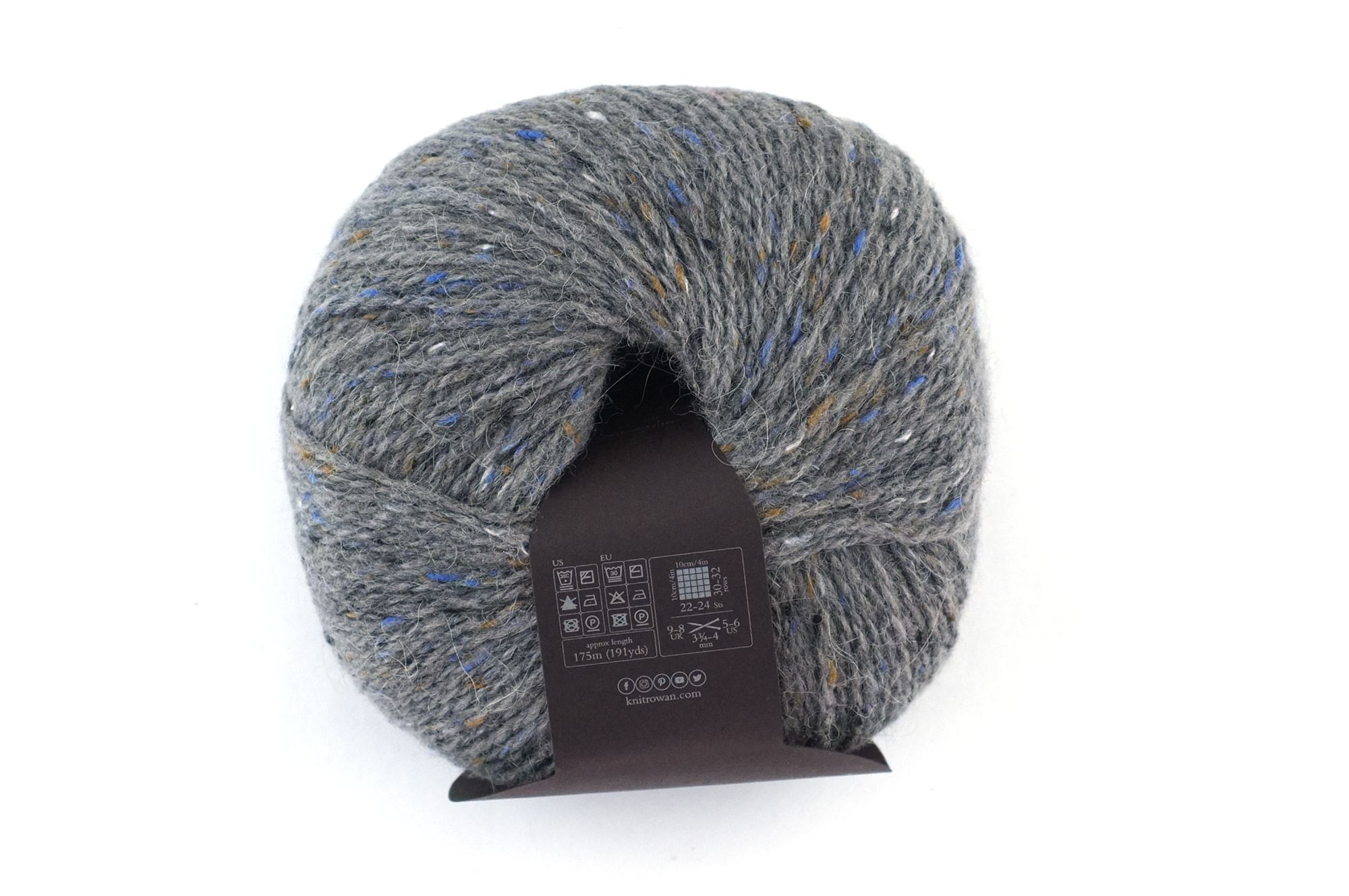 Rowan Felted Tweed Boulder 195, greige, merino, alpaca, viscose knitting yarn