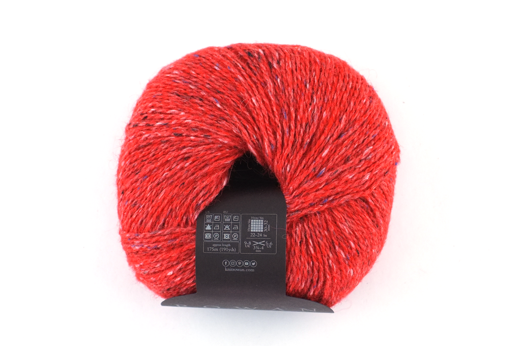 Rowan Felted Tweed Zinnia 198, bright orange, merino, alpaca, viscose knitting yarn from Purple Sage Yarns