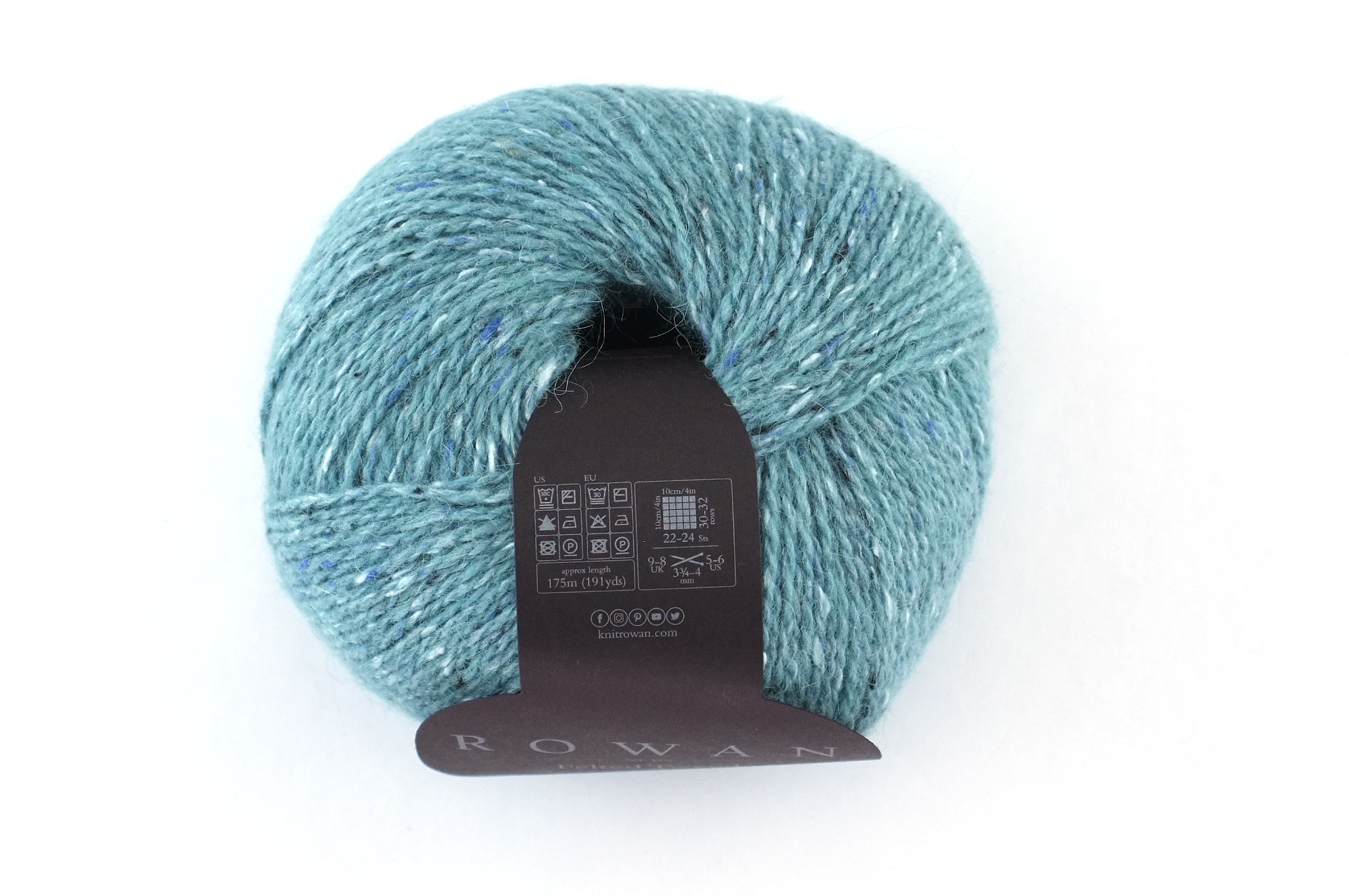 Rowan Felted Tweed Eden 209, light blue-green, merino, alpaca, viscose knitting yarn