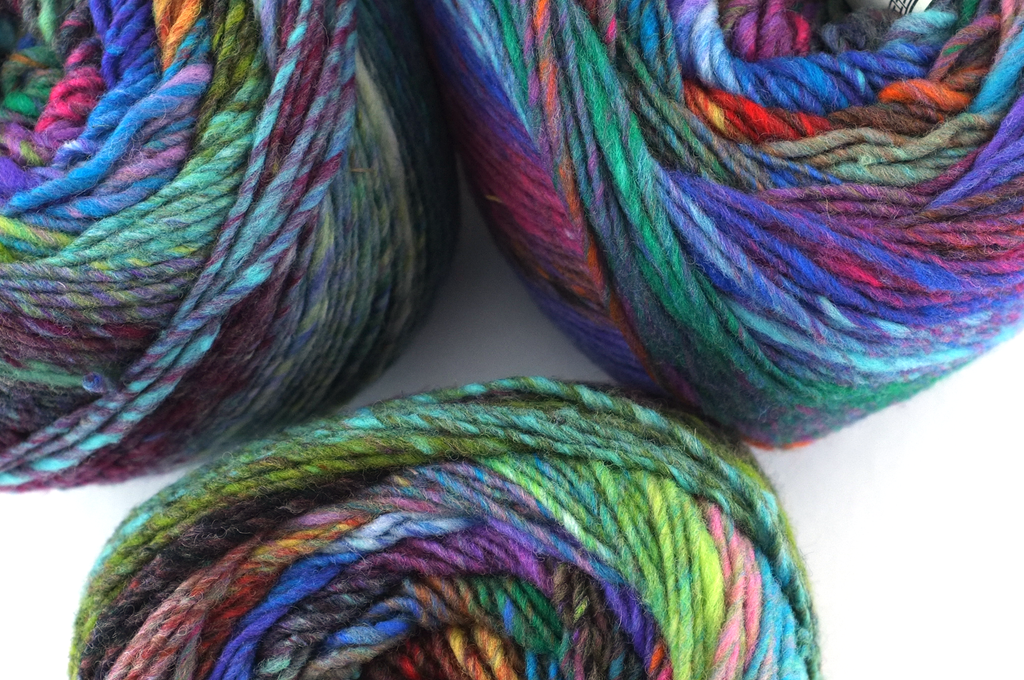 Noro Ito, col 01 aran weight, jumbo skeins in rainbow, 100% wool from Purple Sage Yarns