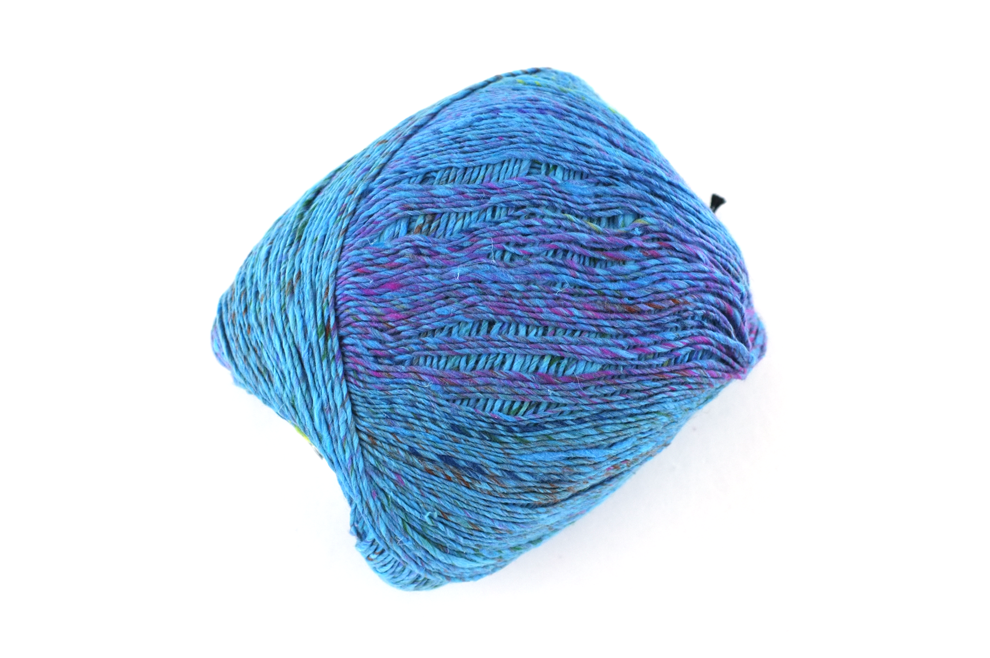 Noro Kompeito, cotton, silk yarn, sport/DK, Matsue 08 tweed on soft blue