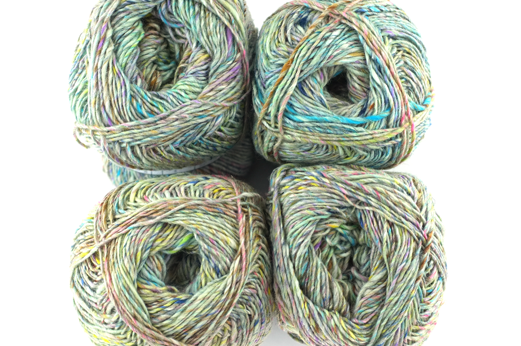 Noro Silk Garden Sock Solo Color TW16, wool silk mohair sport weight knitting yarn, pastel tweed on sage