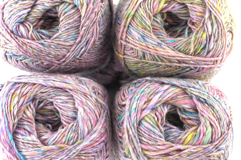 Noro Silk Garden Sock Solo Color TW82, wool silk mohair sport weight knitting yarn, pastel shades on light pink tweed from Purple Sage Yarns