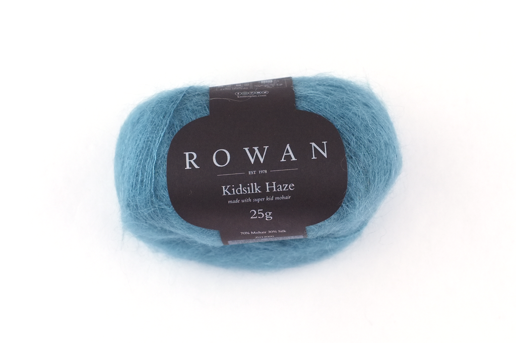 Rowan Kidsilk Haze, Trance #582, muted teal, mohair/silk laceweight yarn