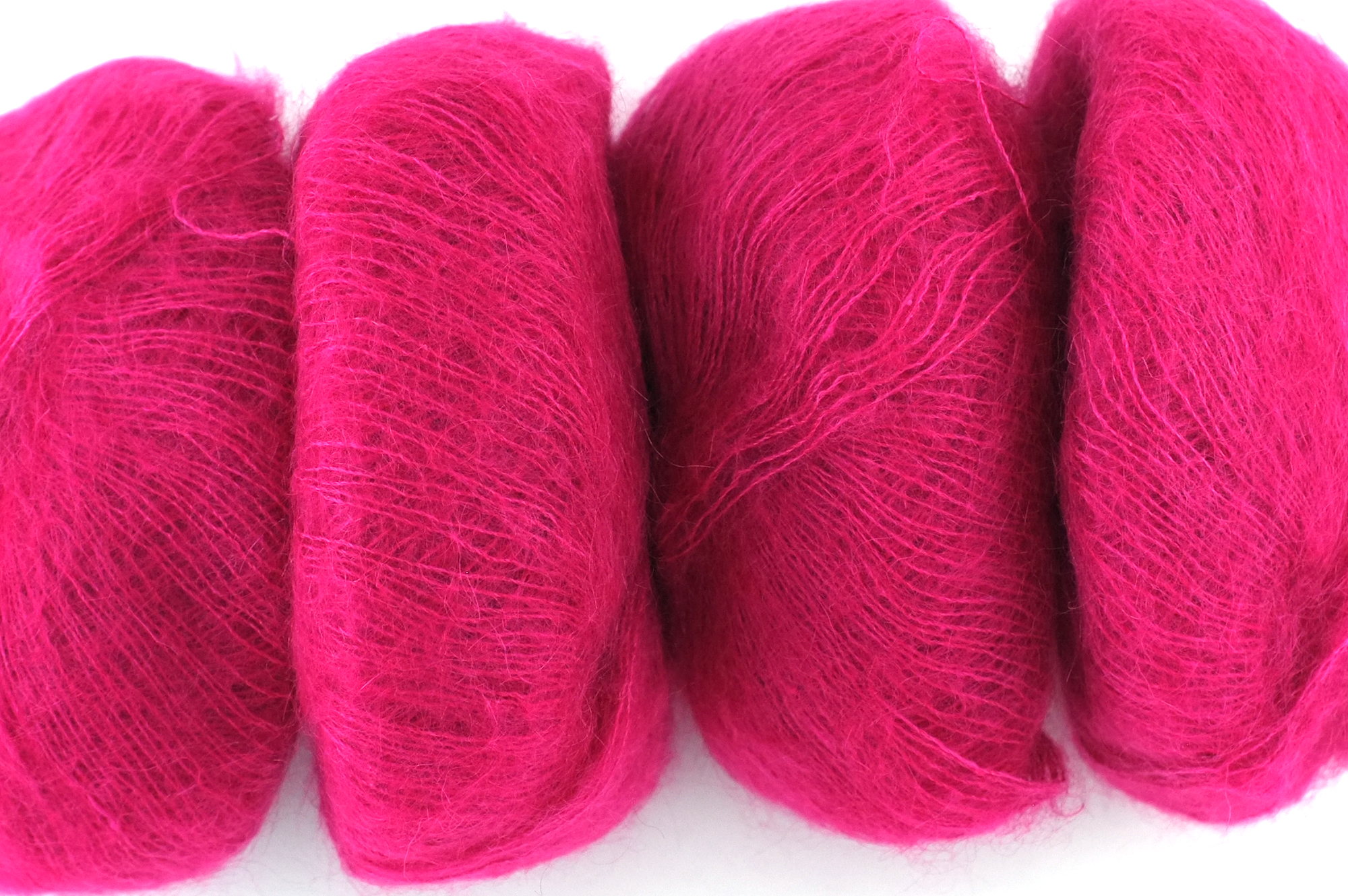 Rowan Kidsilk Haze, Candy Girl #606, hot pink, mohair/silk laceweight yarn