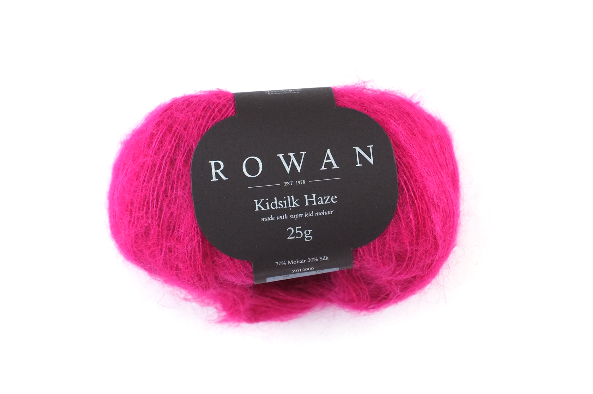 Rowan Kidsilk Haze, Candy Girl #606, hot pink, mohair/silk laceweight yarn