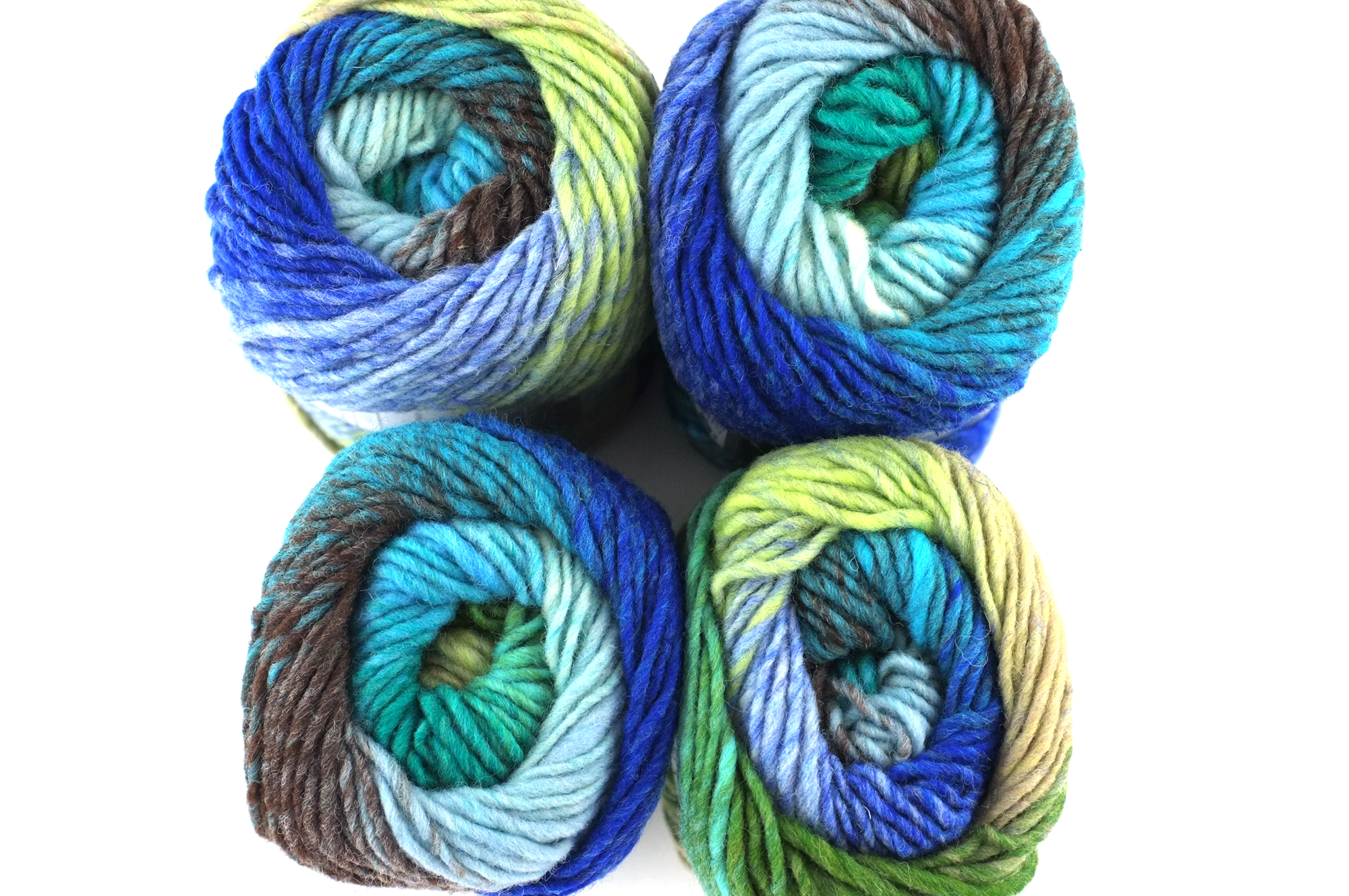 Noro Kureyon Color 344, Worsted Weight 100% Wool Knitting Yarn, teal, aqua, royal, olive