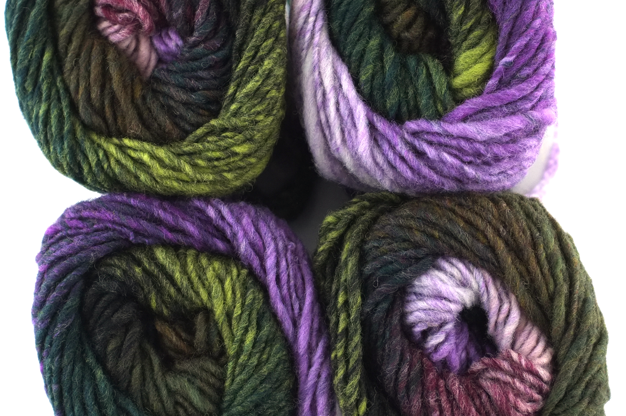 Noro Kureyon Color 462, Worsted Weight 100% Wool Knitting Yarn, purple, maroon, olive