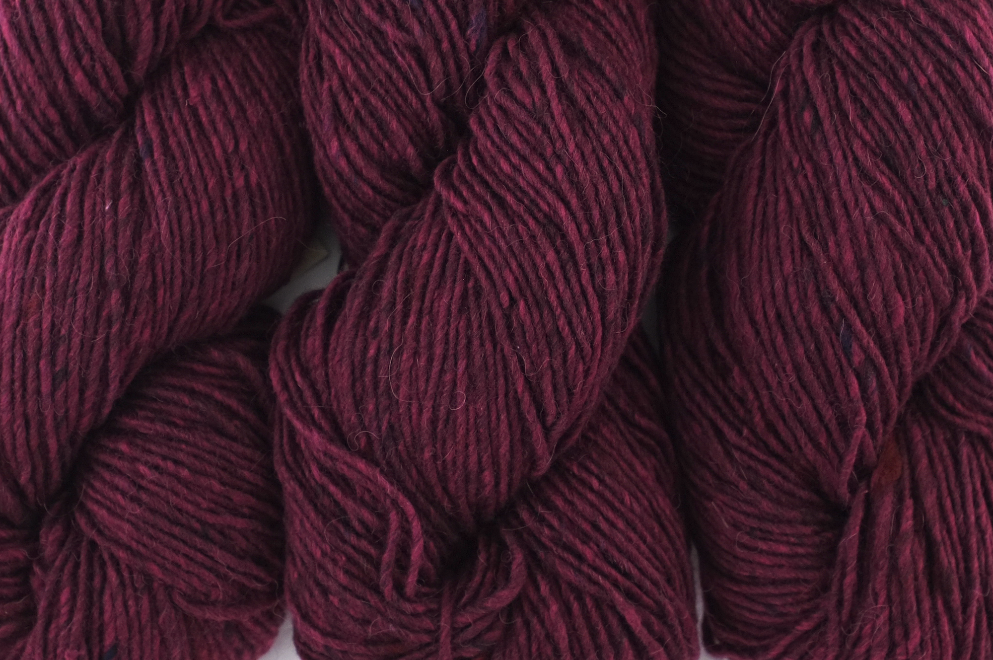 Noro Madara Color 27, Umeboshi, wool silk alpaca, worsted weight knitting yarn, deep burgundy