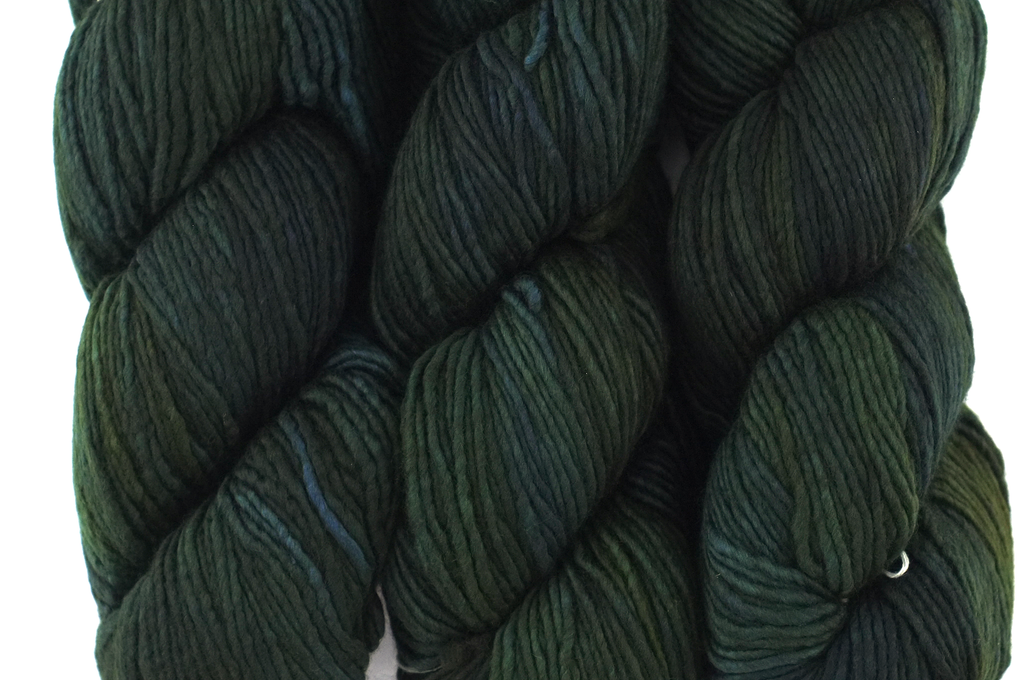 Malabrigo Worsted in color VAA, #051, Merino Wool Aran Weight Knitting Yarn, dark forest green