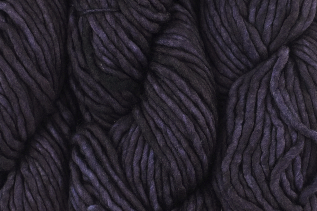 Malabrigo Rasta in color Pearl Ten, Merino Wool Super Bulky Knitting Yarn, deepest gray-eggplant, #069 from Purple Sage Yarns