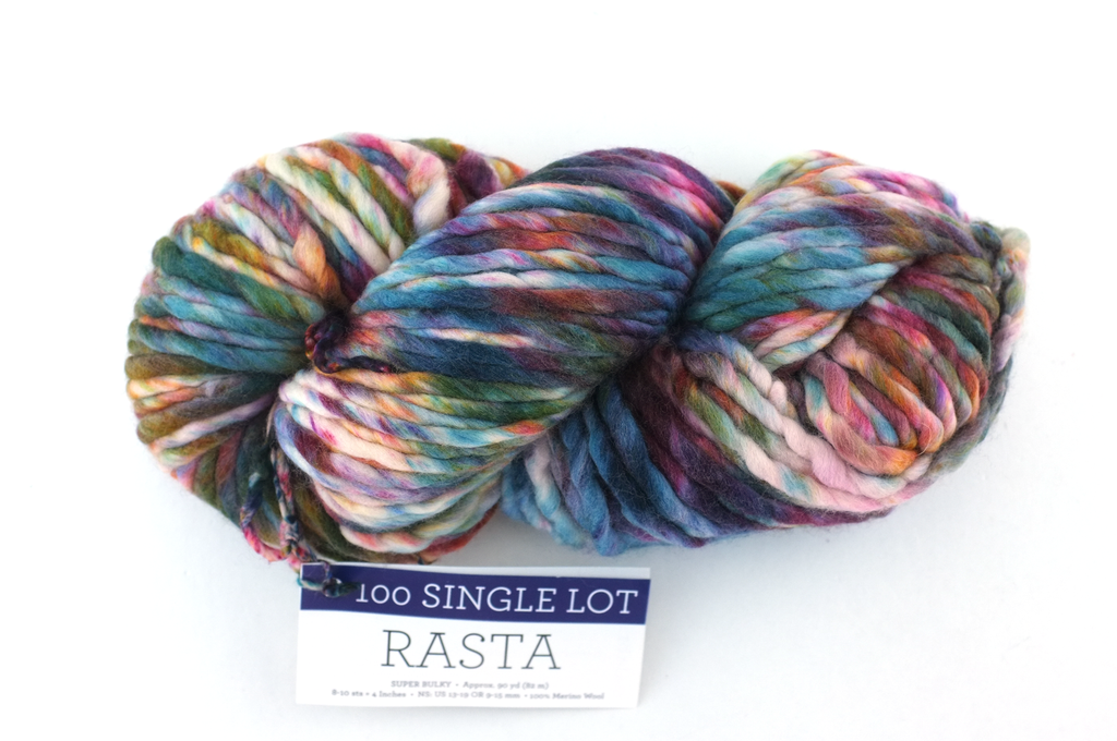 Malabrigo Rasta sample sale, dappled shades, Super Bulky Weight Merino Wool Knitting Yarn, single lot sale