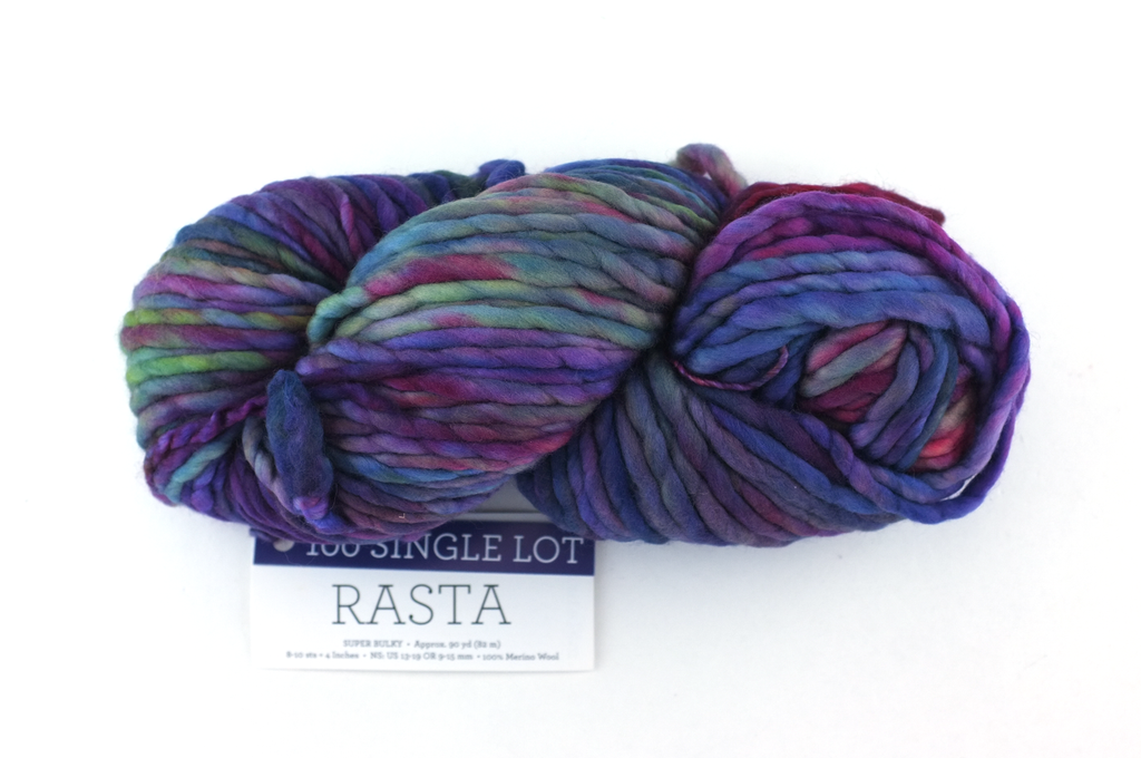 Malabrigo Rasta sample sale, dramatic rainbow, Super Bulky Weight Merino Wool Knitting Yarn, single lot sale
