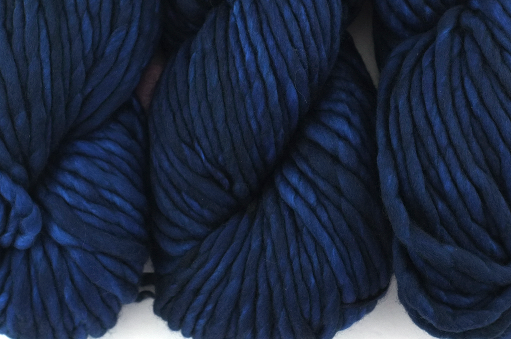 Malabrigo Rasta in color Azul Profundo, Merino Wool Super Bulky Knitting Yarn, deep blues, #150 from Purple Sage Yarns