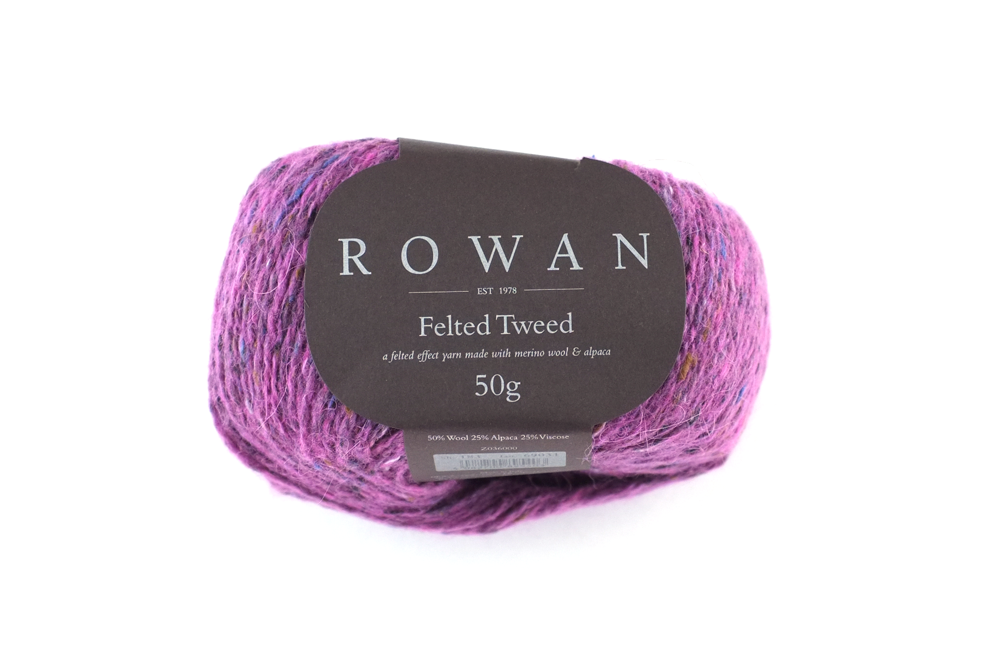 Rowan Felted Tweed Peony 183, magenta pink, merino, alpaca, viscose knitting yarn