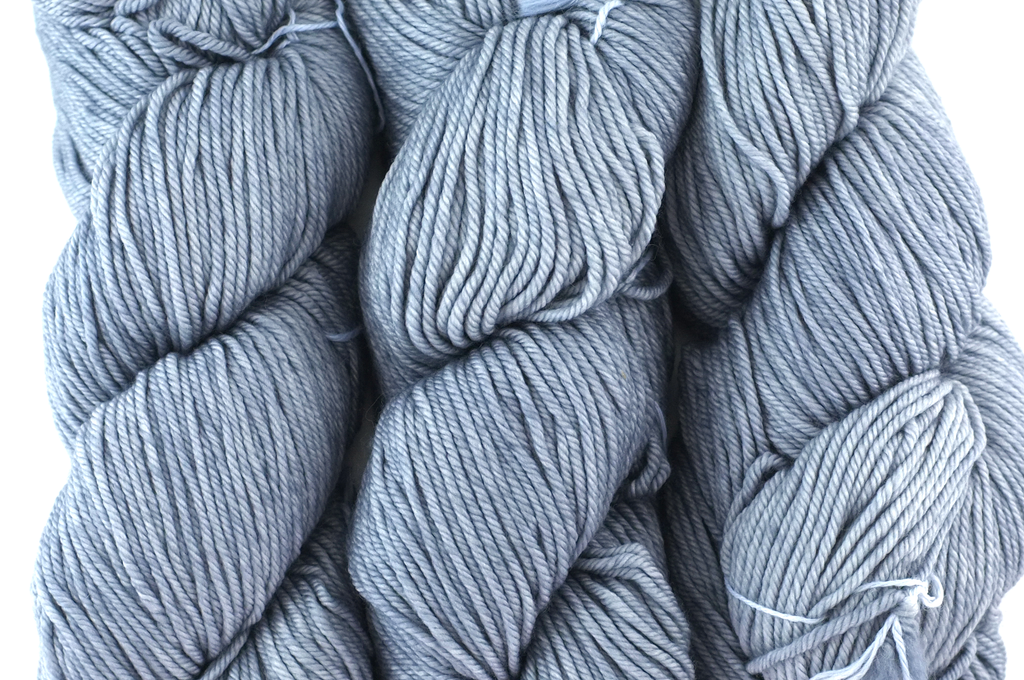 Malabrigo Rios in color Gris, Merino Wool Worsted Weight Superwash Knitting Yarn, cool light gray, #212