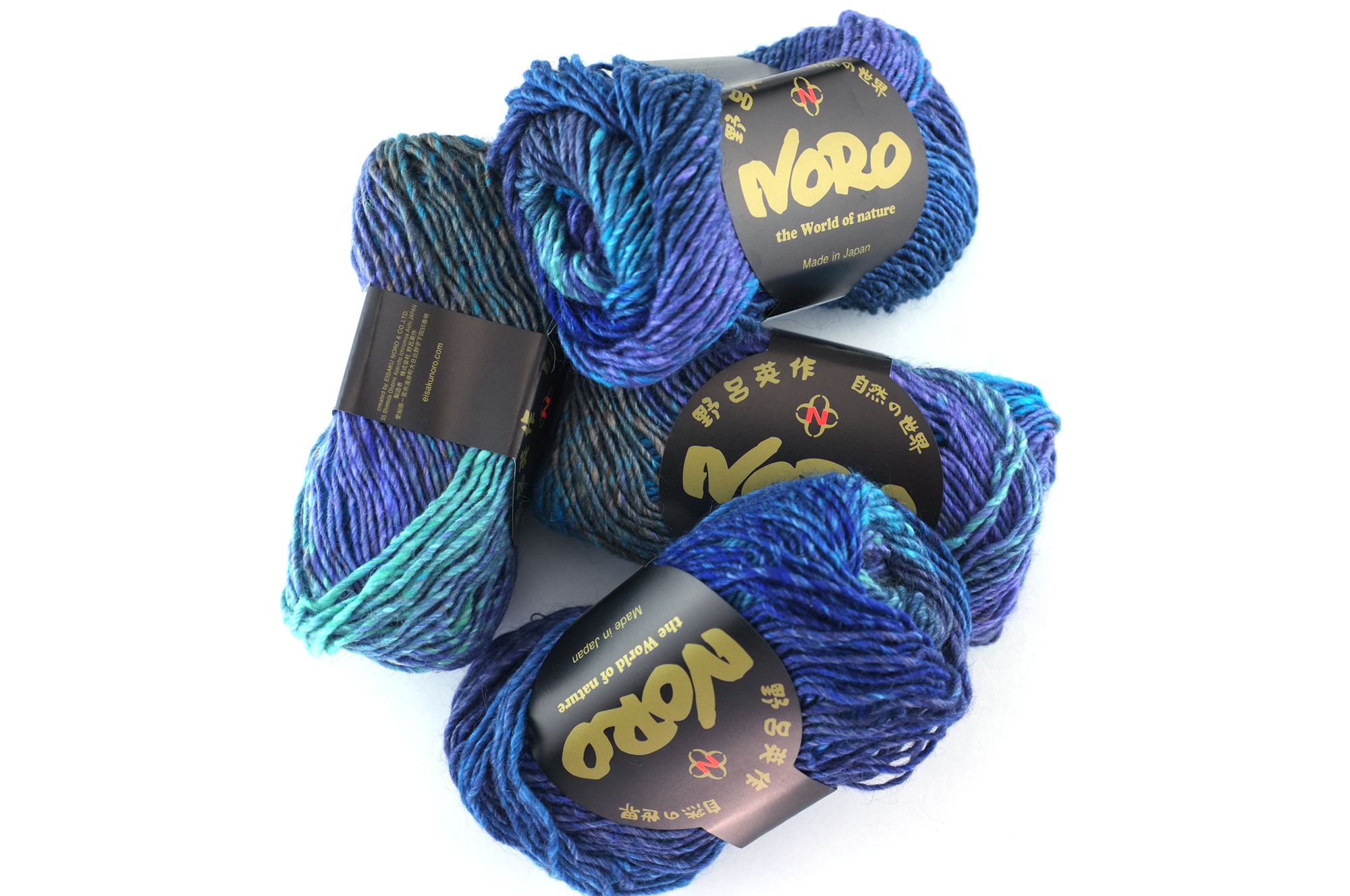 Noro Silk Garden Color 373, Silk Mohair Wool Aran Weight Knitting Yarn, turquoise, blues, purple